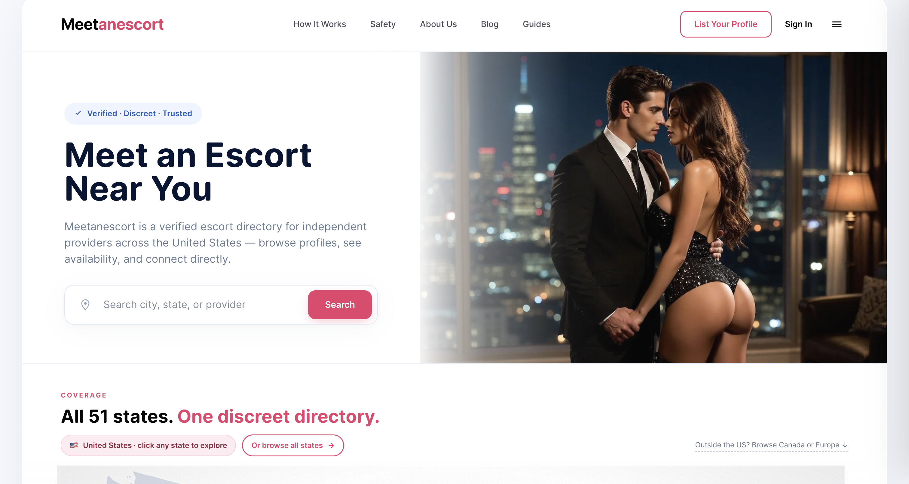 meet an escort home page image